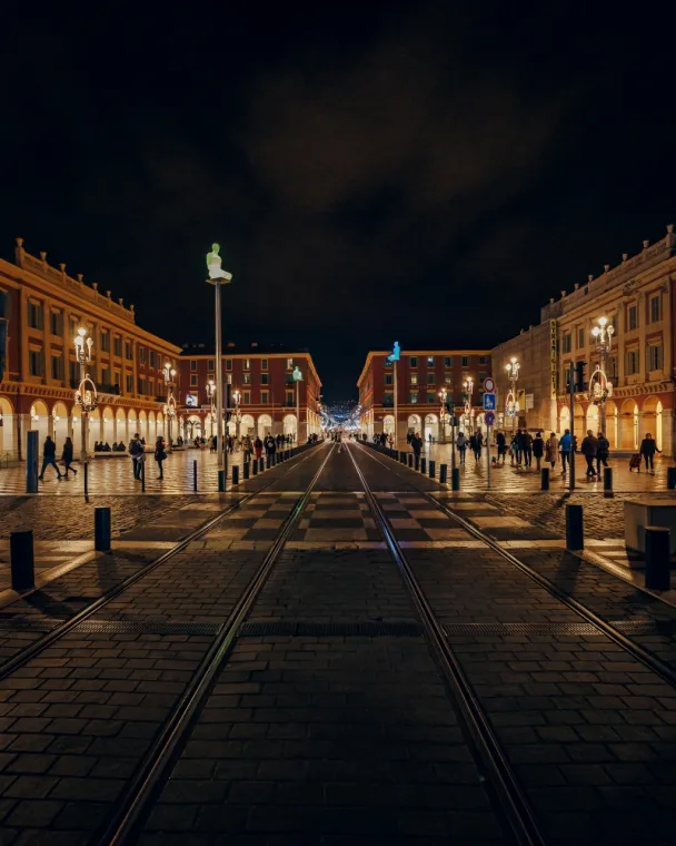 Avenue Jean Médecin vue depuis la place Masséna