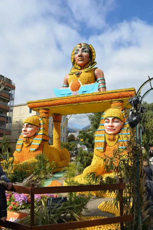 Un corso d'agrumes lors de la Fête des citrons de Menton
